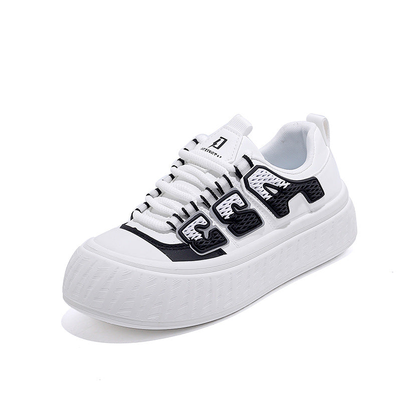 Damen Plateau Sneaker Bequem Modern mit Dämpfung