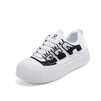 Damen Plateau Sneaker Bequem Modern mit Dämpfung