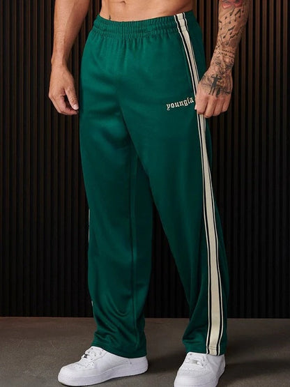 Sportliche Herrenhose mit Streifen Seitenstreifen Freizeit