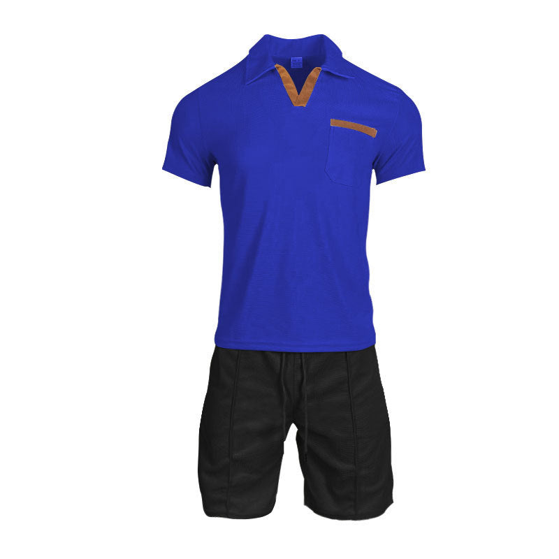 Herren Sportshirt Kurzarm mit Tasche und Laufshorts