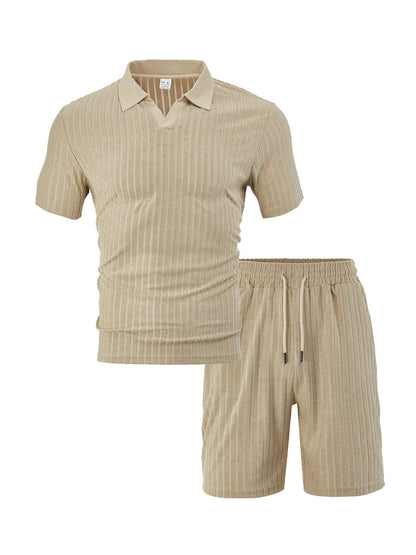 Herren Freizeit-Set Baumwoll Mix Elastisch Modern