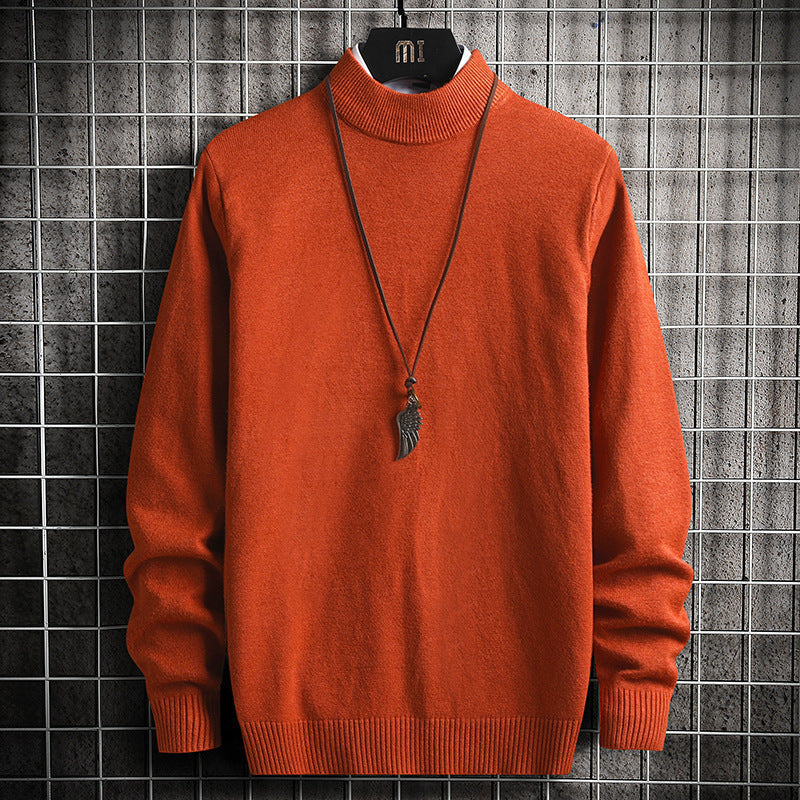 Herren Rollkragenpullover Weich Strick Qualität Modern