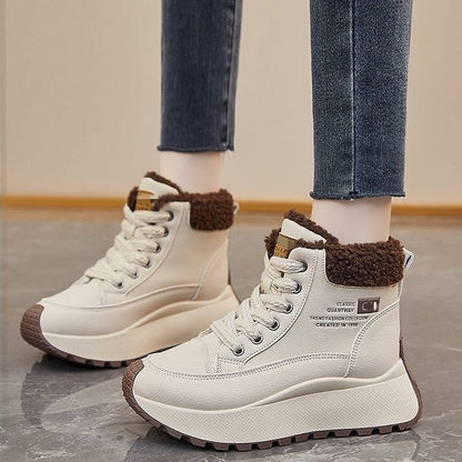 Warme Winterstiefel Damen Fleece Innensole Rutschfest