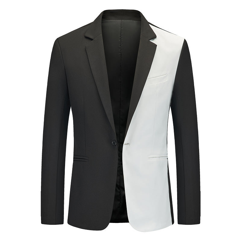 Herren Blazer Moderner Schnitt Kontrastierung Elegant