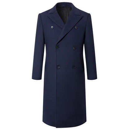 Herren Wollmantel Elegant Schwer Winter