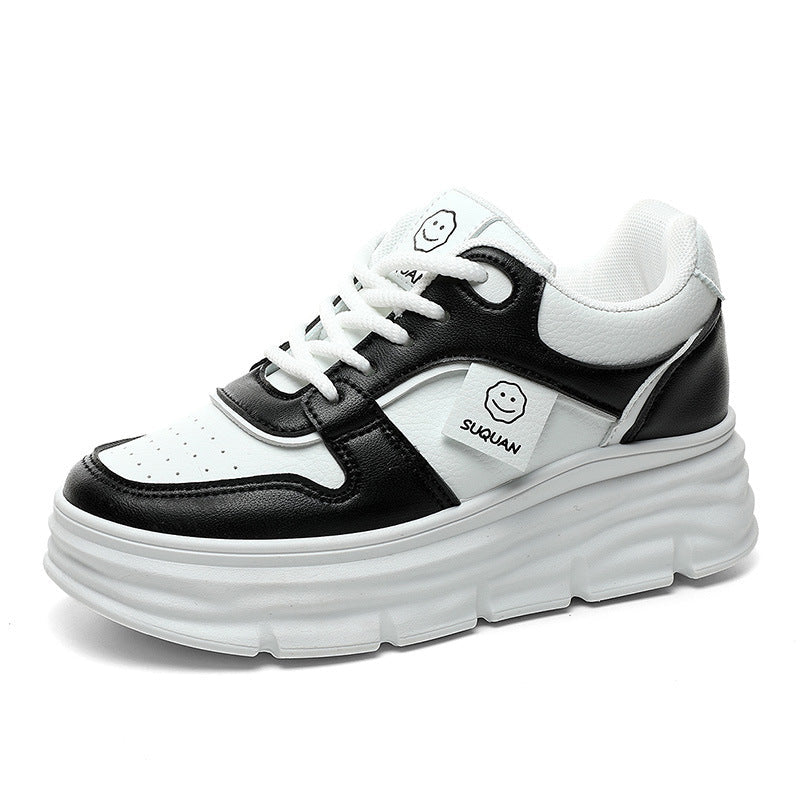 Damen Plateau Sneaker Hohe gepolsterte Sohle Komfort Schuhe