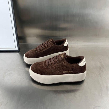Damen Sneaker Wildleder Bequem Dämpfend