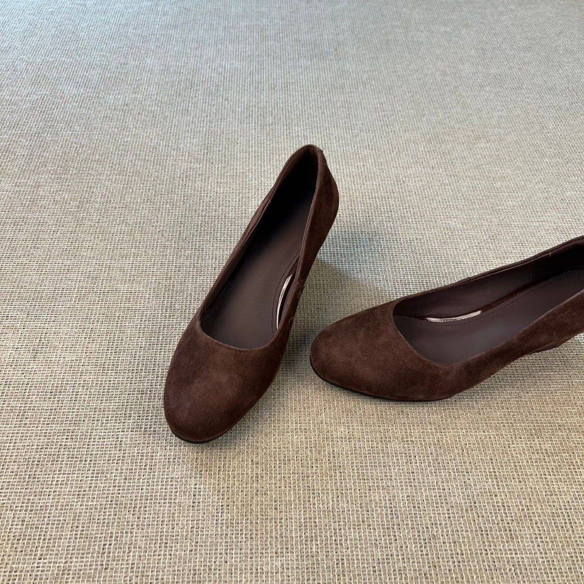 Damen Ballerinas Weiches Wildleder Bequem Elegant