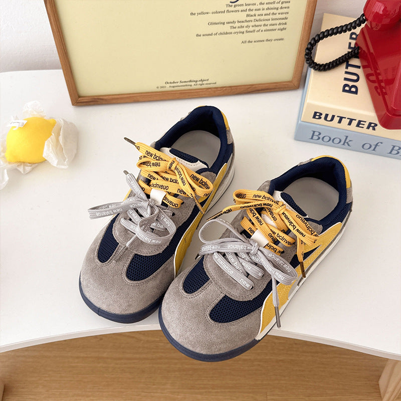 Damen Sneaker Retro Style Wildleder atmungsaktiv