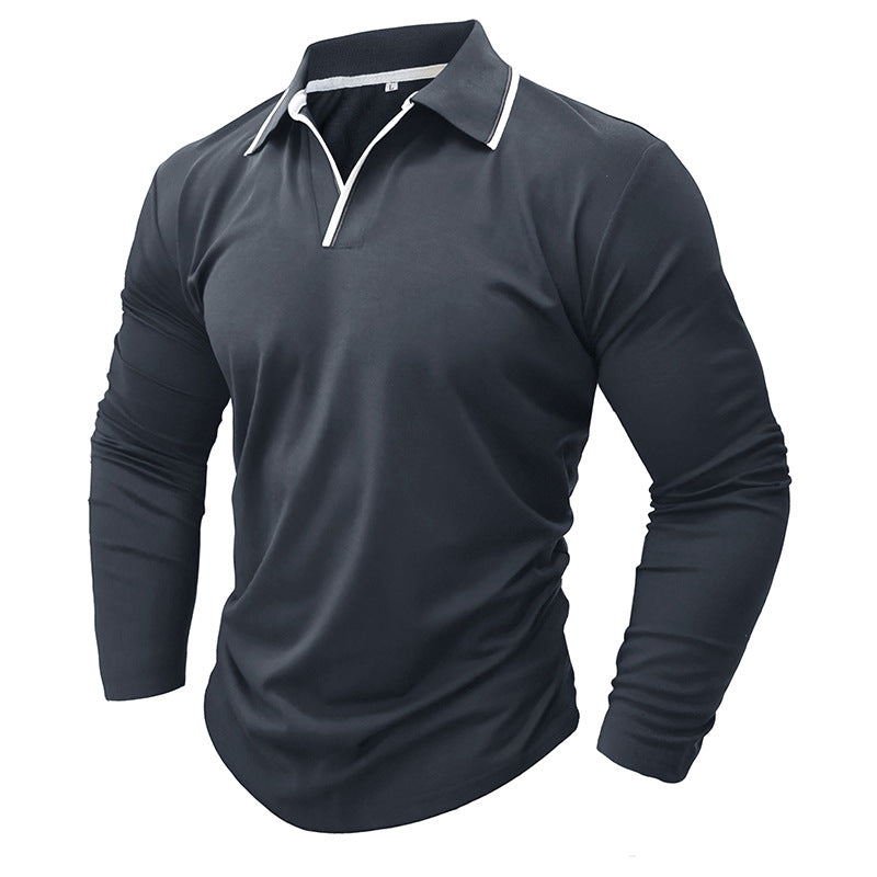 Herren Langarmshirt Funktionsshirt Reißverschluss Sportlich