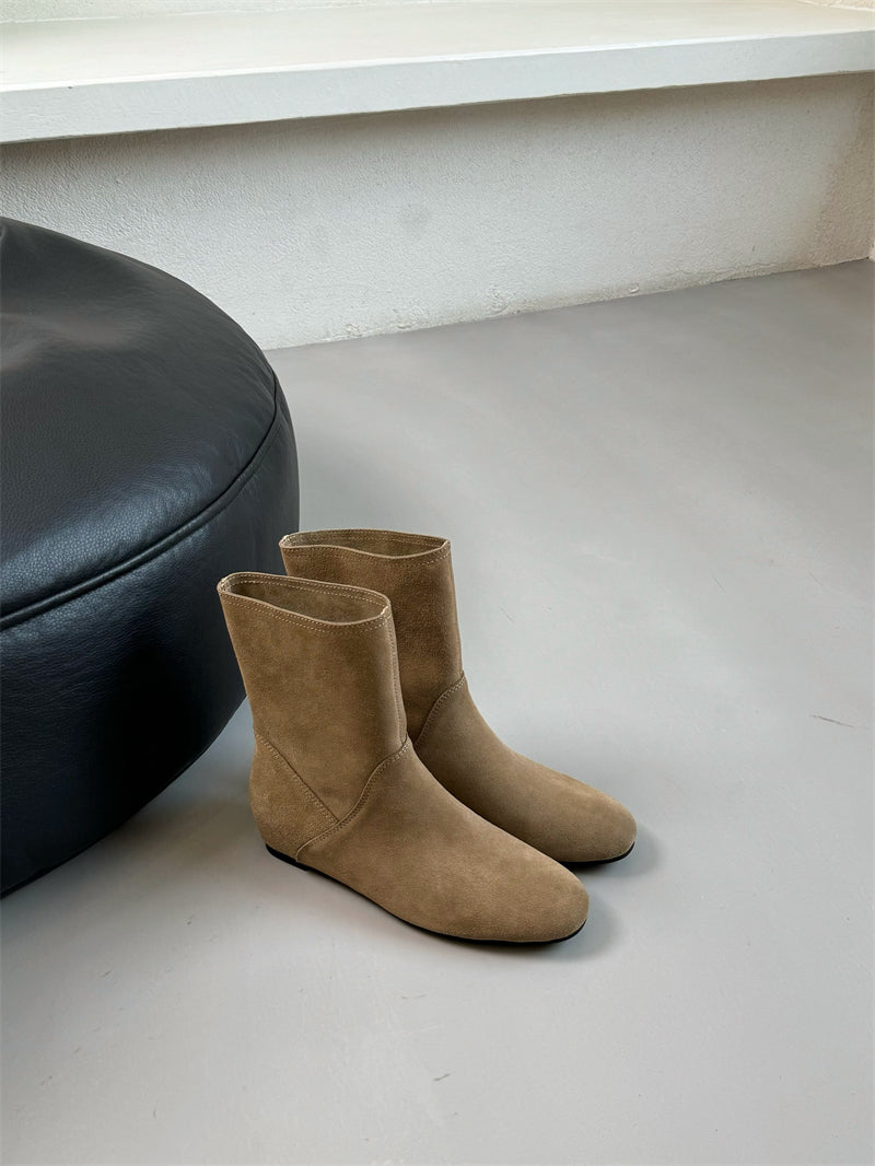 Damenschuhe Stiefeletten Weichleder Elegante Mit Schnürsenkel