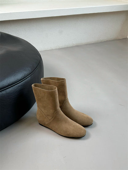 Damenschuhe Stiefeletten Weichleder Elegante Mit Schnürsenkel