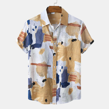 Herren Kurzarmhemd Bunt Modern Berlin Style - BerlinGlamour