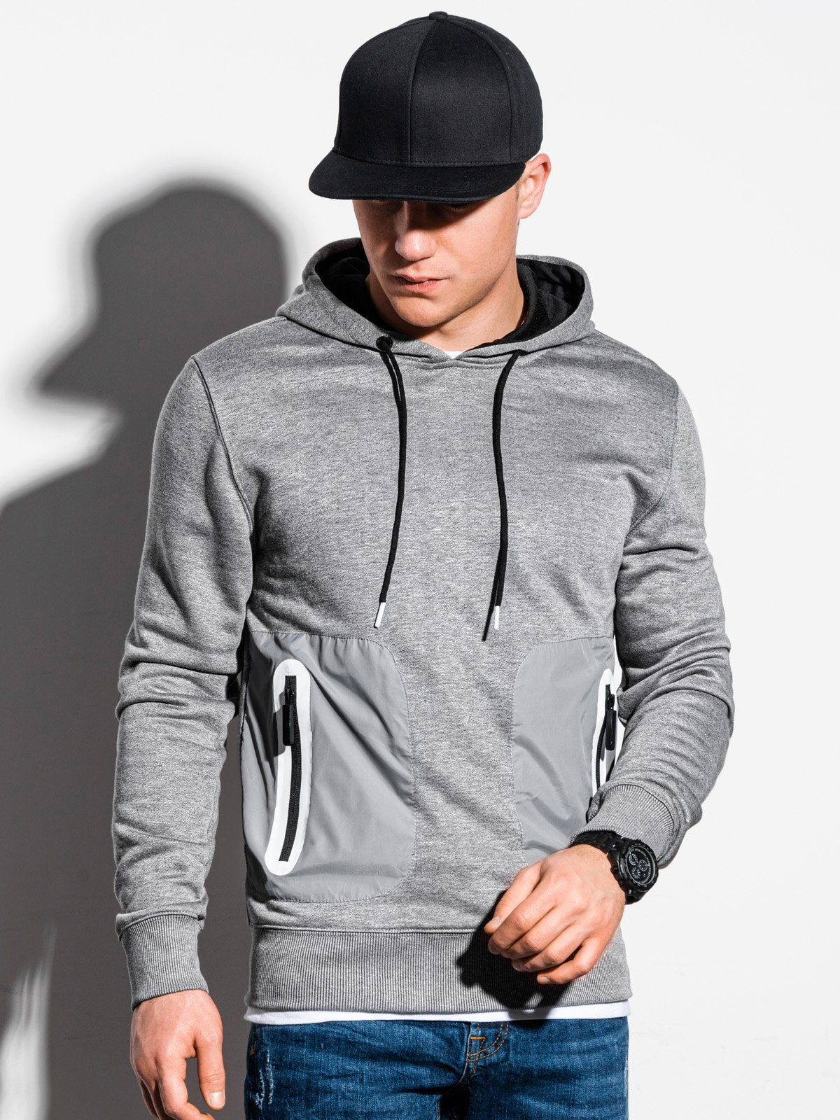 Herren Kapuzenpullover Funktionale Taschen Stylisch Modern