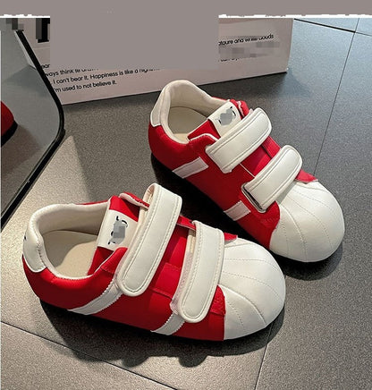 Damen Sneaker Sportlich Bequem Klettverschluss