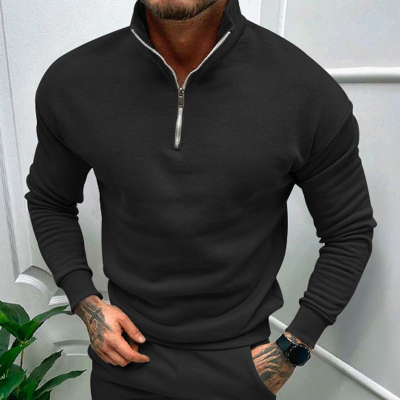 Herren Pullover Eleganter Style Kragen Reißverschluss Modern
