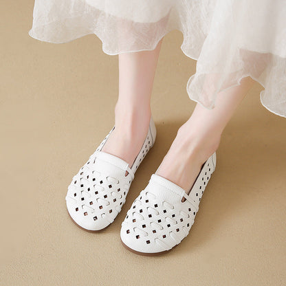 Damen Slipper Atmungsaktiv Komfortabel Cut-Out Design