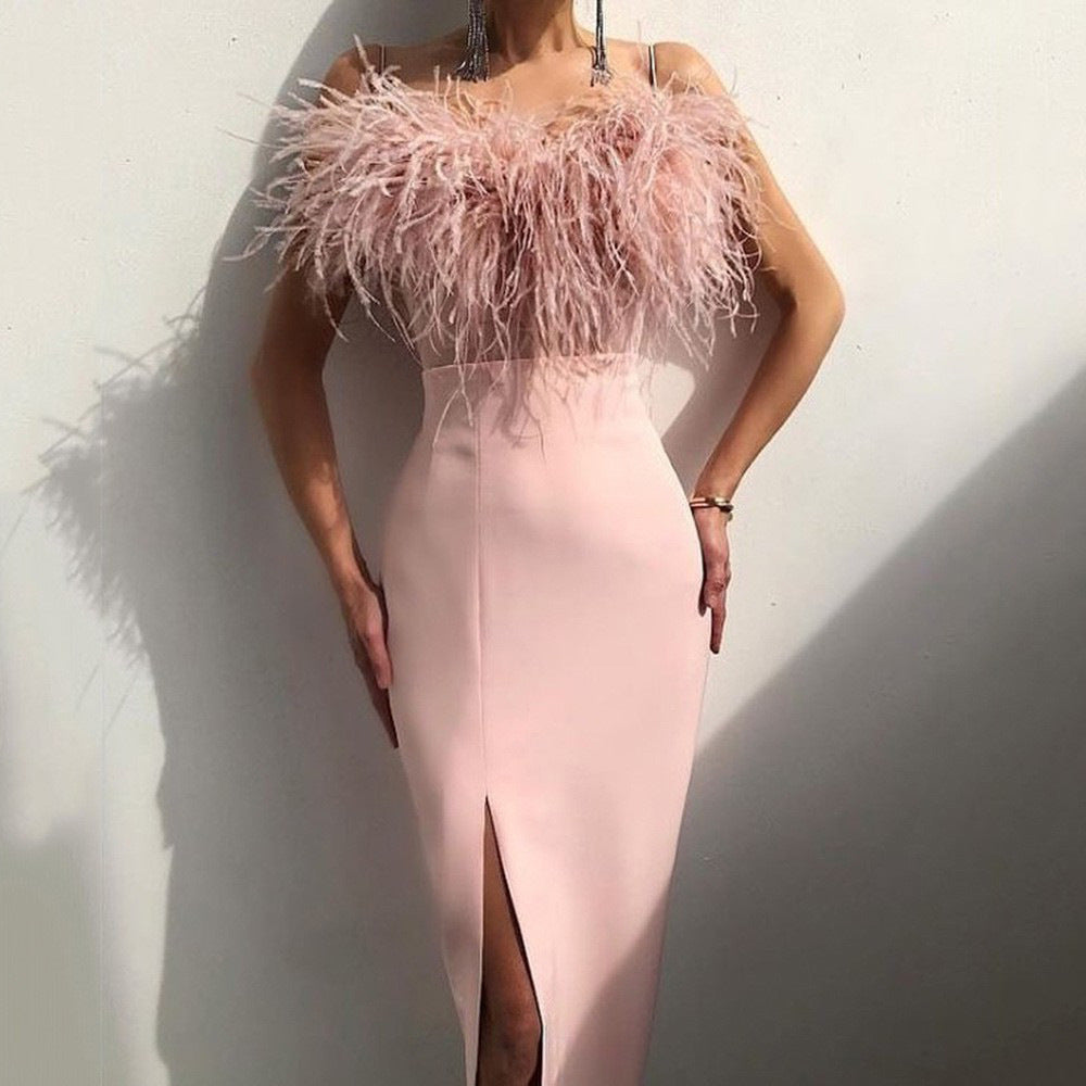 Kurzes Partykleid Slim Fit Arm Bedeckend