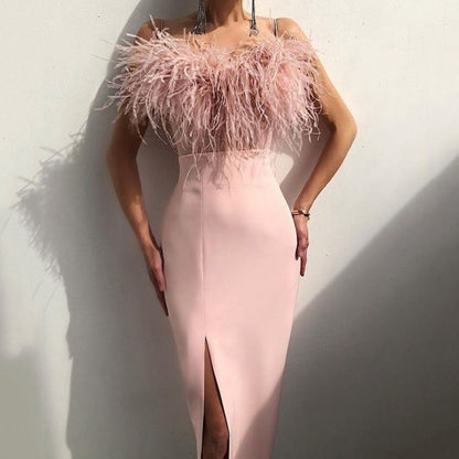 Kurzes Partykleid Slim Fit Arm Bedeckend