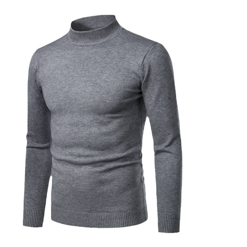 Herren Rollkragenpullover Warm Fein Strick Made