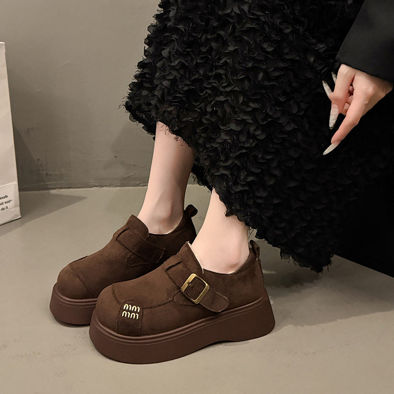 Damen Clogs Bequem Schnallenverschluss Dicker Boden