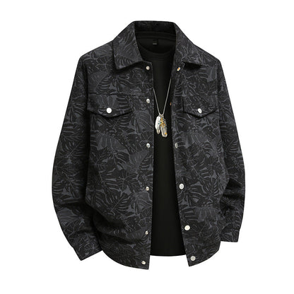 Herren Jacke Lässig Urban Style Allover Print