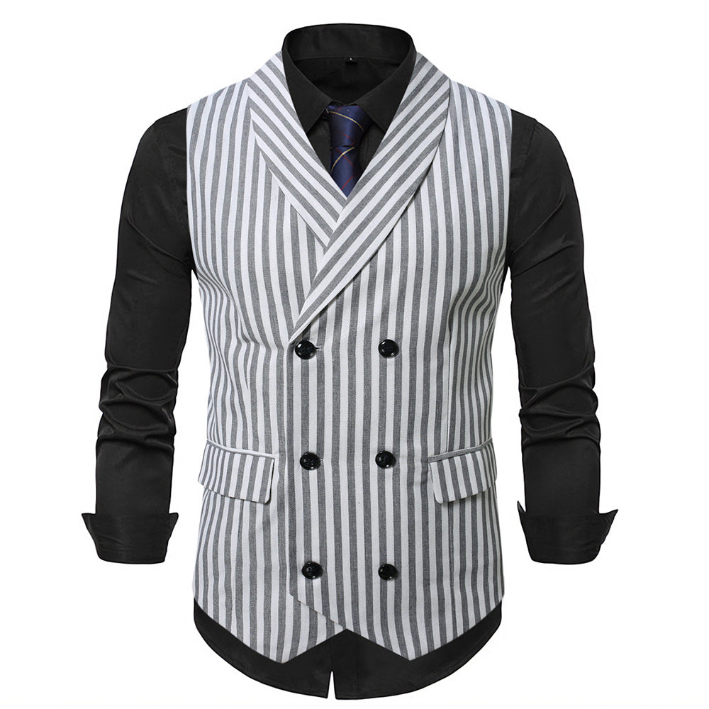 Herren Weste Strick gestreift Elegante Mode
