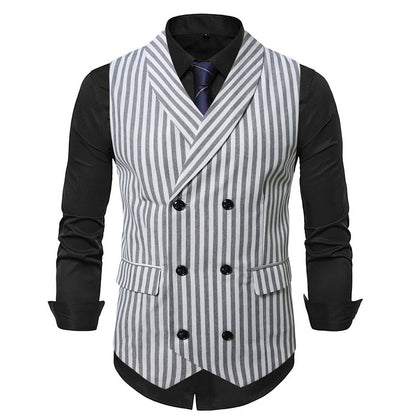 Herren Weste Strick gestreift Elegante Mode