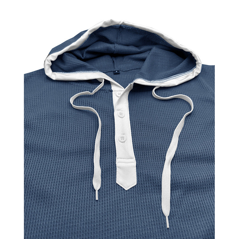Herren Kapuzenshirt Ärmellos Sportlich Modern