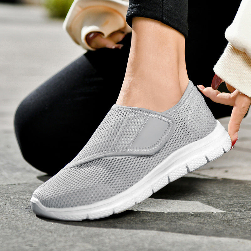 Damen Sneaker Bequem Atmungsaktiv Slip-On Elastisch