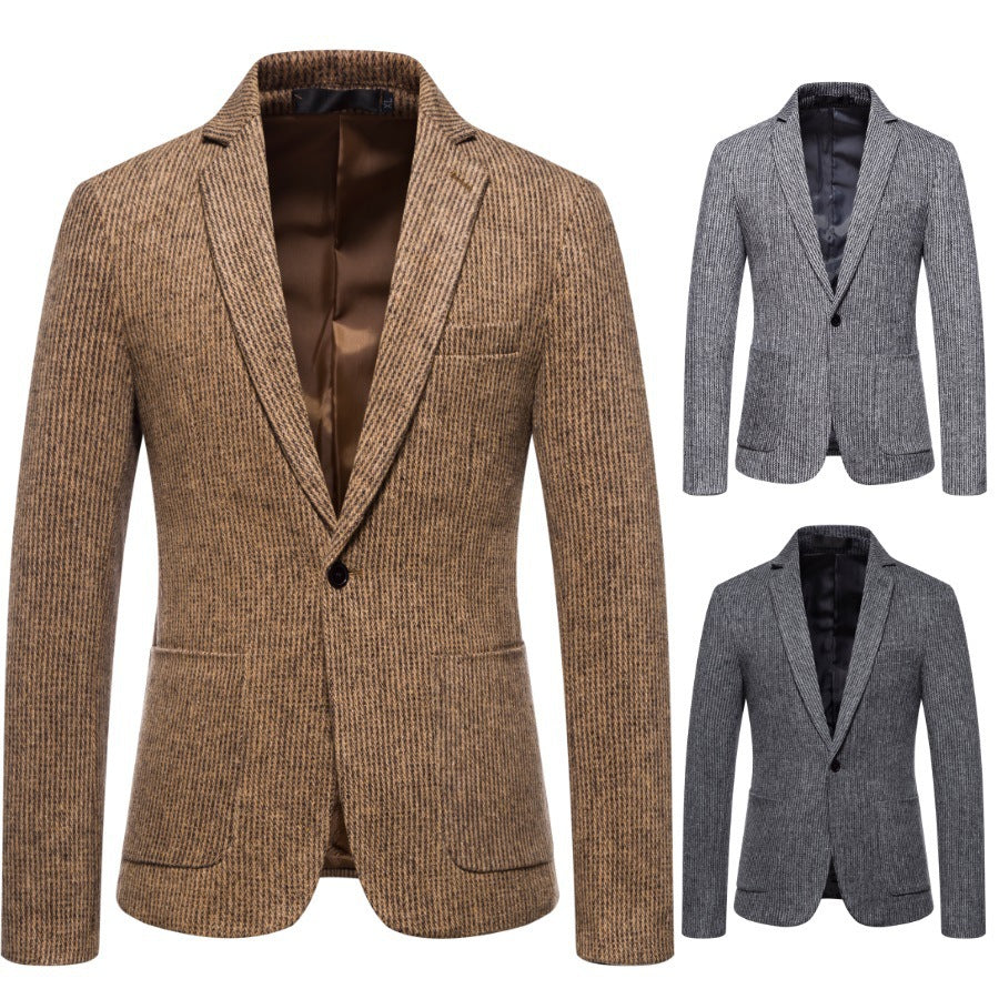 Herren Strickblazer Slim Fit Modern Elegant - BerlinGlamour