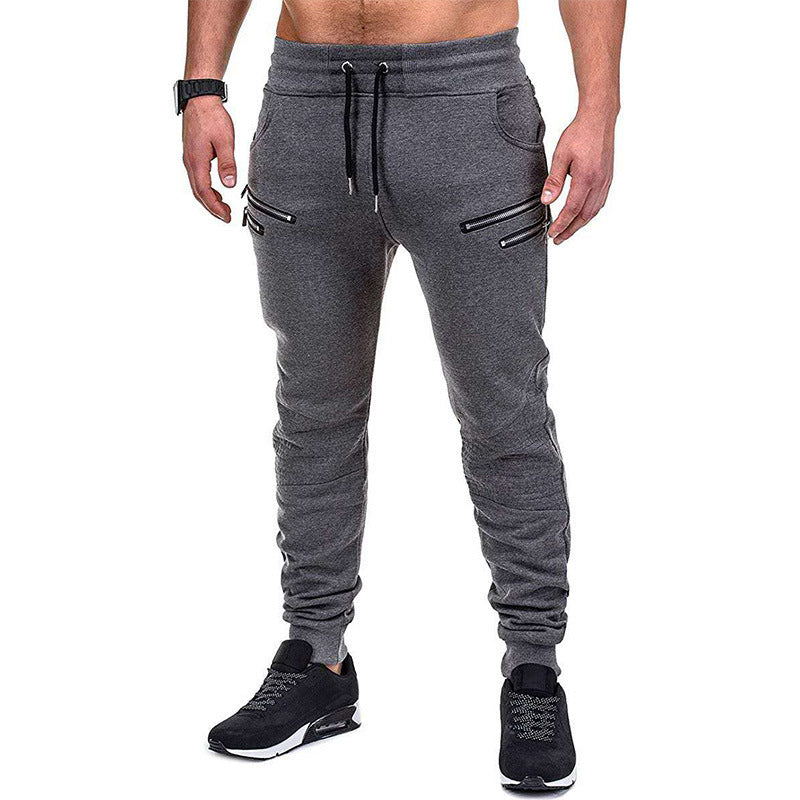 Herren Jogginghose Sportlich mit Reißverschluss Bequem