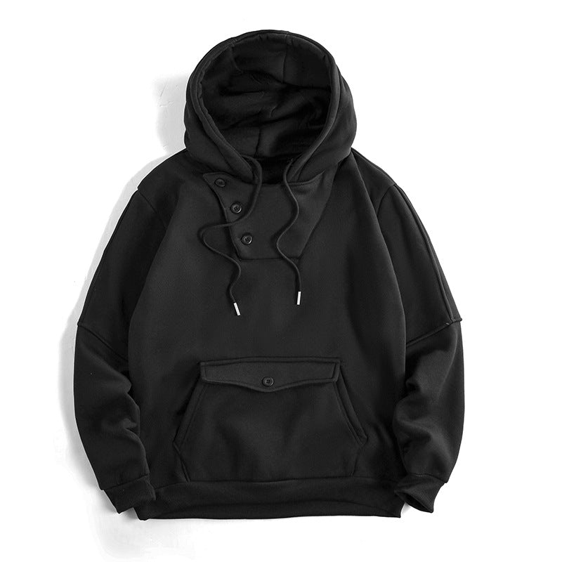 Herren Kapuzenpullover Lässig mit Taschen und Knöpfen