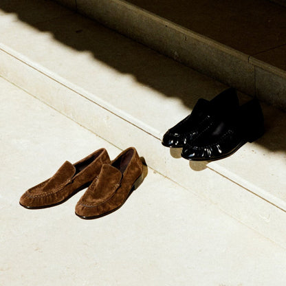 Damen Loafers Elegante Rüschenschuhe Damenmodell