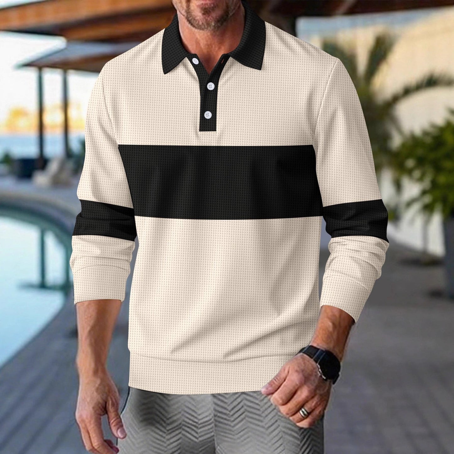 Herren Polohemd Modern Slim Fit Casual Berlin