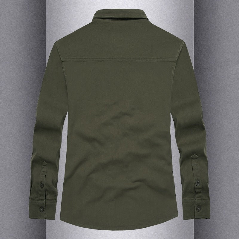 Herren Langarmshirt Modern mit Taschen Berlin Style