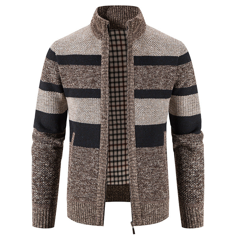 Herren Strickjacke Karomuster Modern Trendig