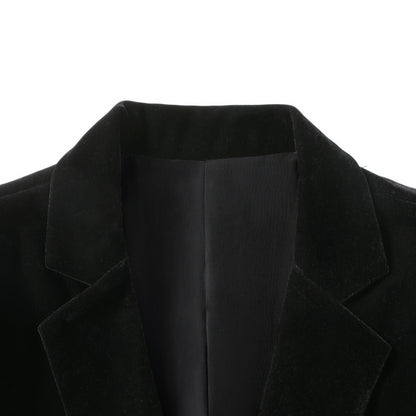 Herren Samtblazer Elegant Schlanker Schnitt Modern