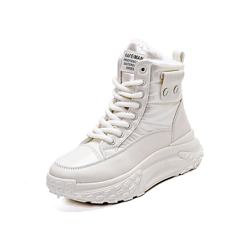 Damen Winterstiefel Isoliert Rutschfest Schwarz