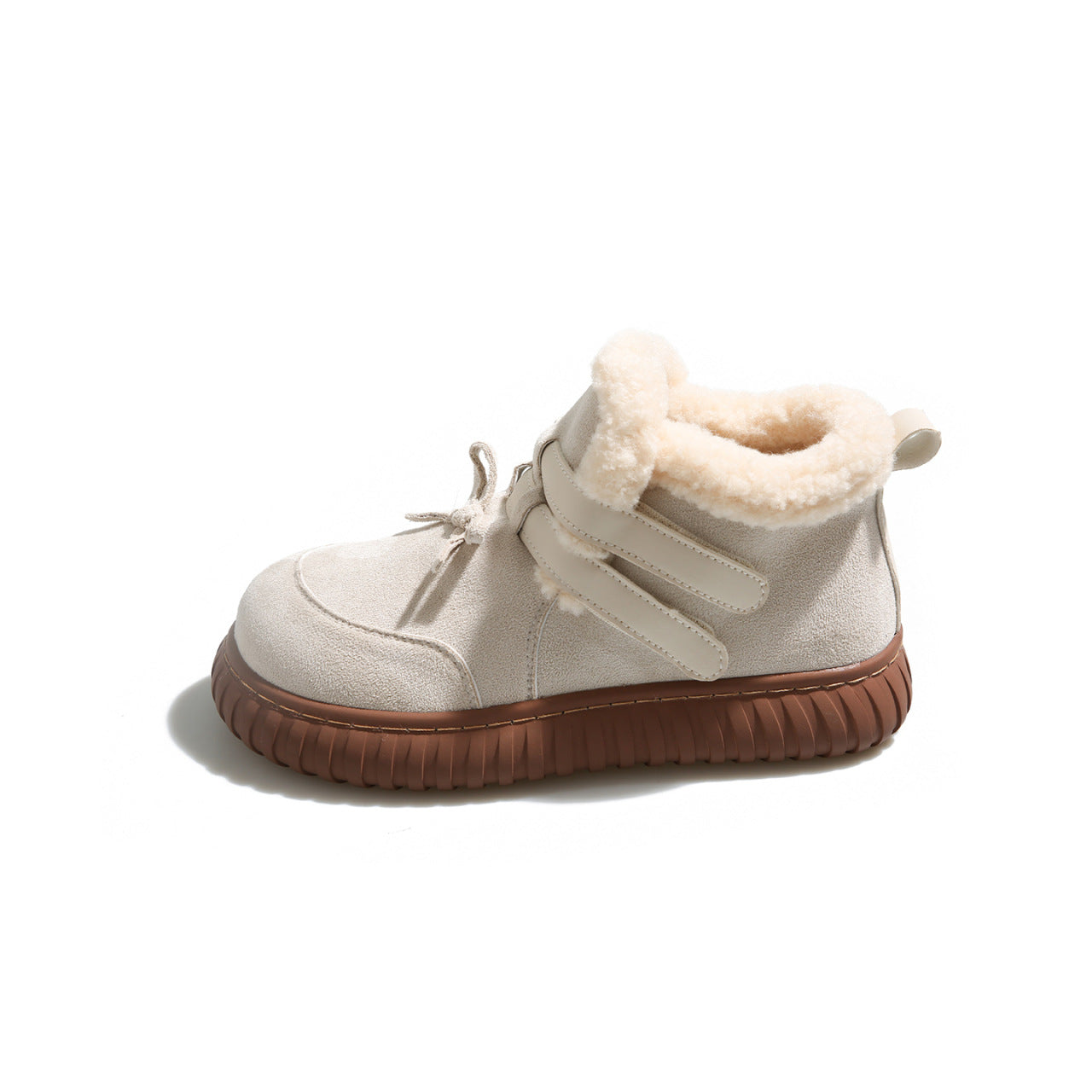 Damen Winterboots Bequem Rutschfest mit Weichem Kunstfell