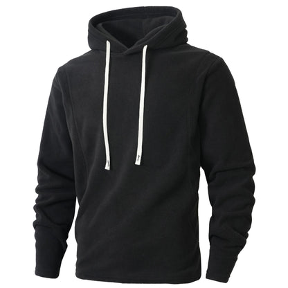 Herren Fleece Hoodie Modern Sportlich Mit Taschen