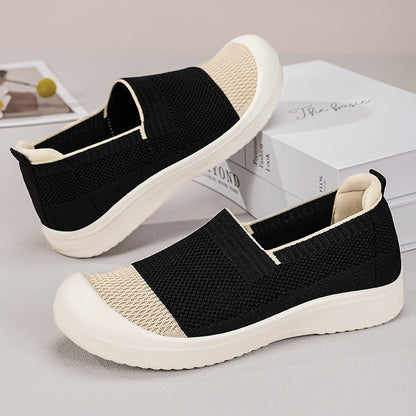 Damen Sneaker Slip-On atmungsaktiv rutschfest Modern