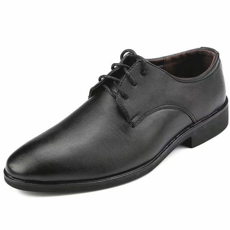 Herren Lederschuhe Elegante Schnürschuhe Schwarz Modern