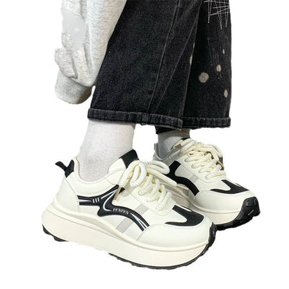 Damen Sneaker Chunky Plattform Schuhe Trendig Komfortabel
