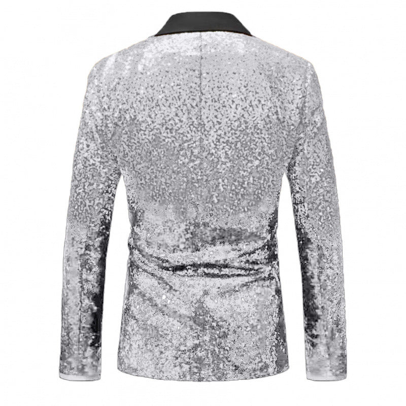Herren Paillettenblazer Elegant Modern Schnitt