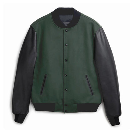 Herren Bomberjacke Modern mit Kontrastärmeln Schlicht
