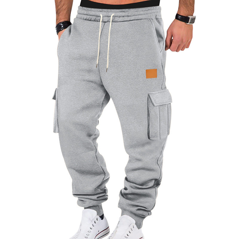 Herren Sweatpants Bequem Cargo mit elastischem Bund