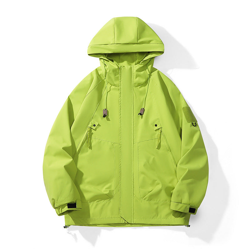 Herren Funktionsjacke Wetterfest mit Kapuze und Taschen