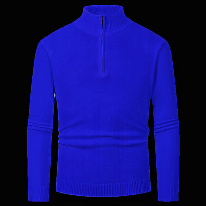 Herren Pullover Reißverschluss Kragen Warm Modern