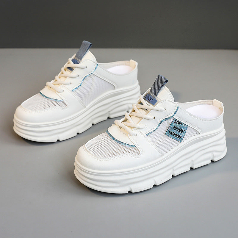 Damen Sneaker Plattform atmungsaktiv Mesh Bequem